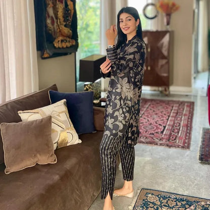 Black Facile Co-ord Set