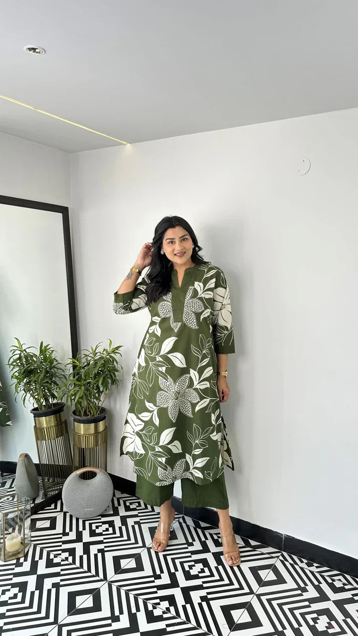Aster Green Kurta Pants